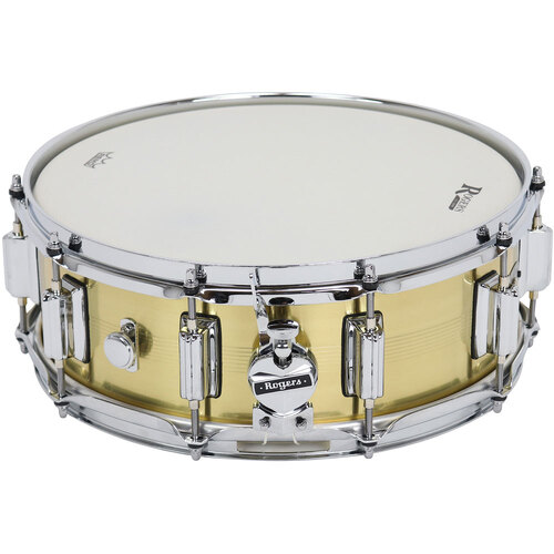 Rogers SuperTen Brass Series Snare Drum in Natural Brass Finish - 14 x 5"
