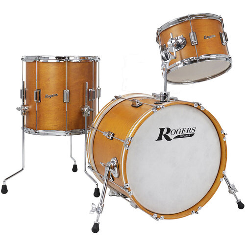 Rogers TWR-0318HXSFWS Tower Series 3-Pce Drum Kit in Satin Fruitwood Stain