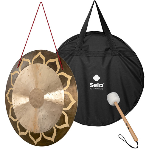 Sela 20" Lotus Handmade Flat Wind Gong 
