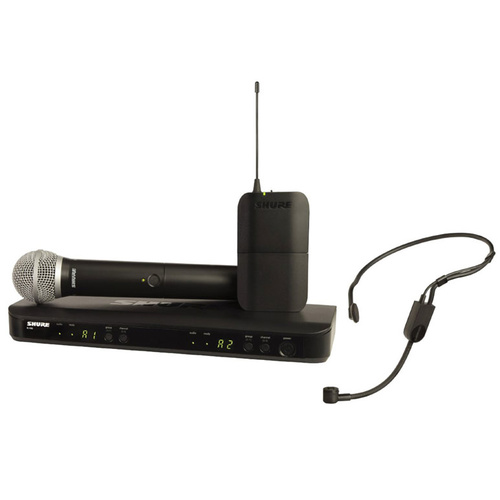 Shure BLX1288/P31 Dual Channel Combo Wireless System - PG58 Handheld & PGA31 Headset