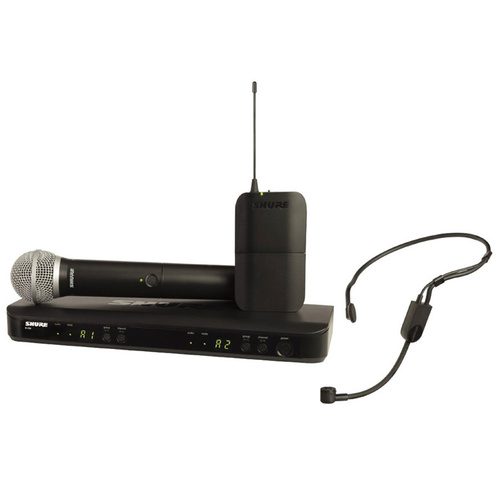 Shure BLX1288/P31 Dual Channel Combo Wireless System - PG58 Handheld & PGA31 Headset