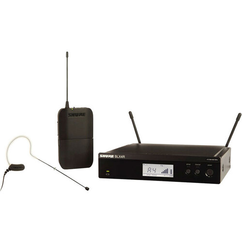 Shure BLX14R/MX53 Headworn 1/2 Rack Wireless System - MX153 Headworn Earset