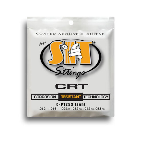 SIT CRT Coated Phosphor Bronze Acoustic Guitar Light String Set (12-53)