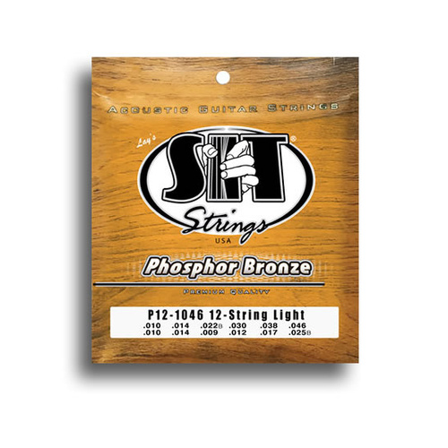 SIT 92/8 Phosphor Bronze Light 12-String Guitar String Set (10-46)