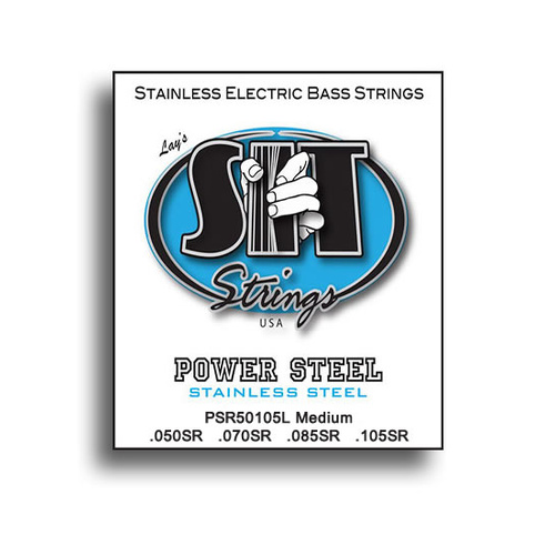 SIT Power Steel Medium Stainless Electric Bass String Set (50-105)