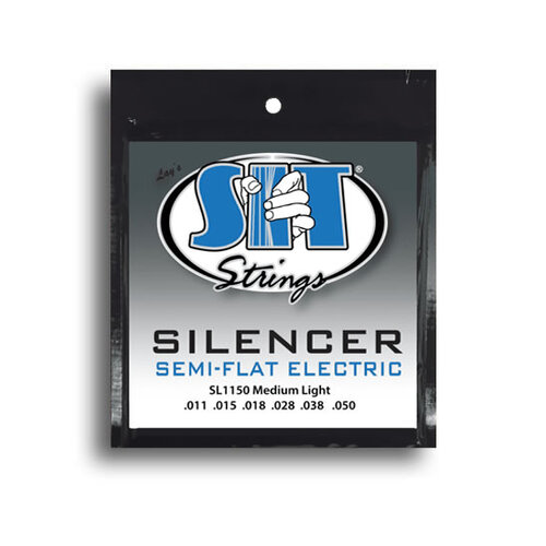 SIT Silencer Medium Light Semi-Flat Electric Guitar String Set (11-50)