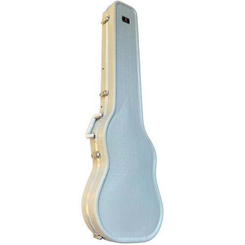 Torque ABS Shaped Electric Bass Guitar Case in Ivory Finish