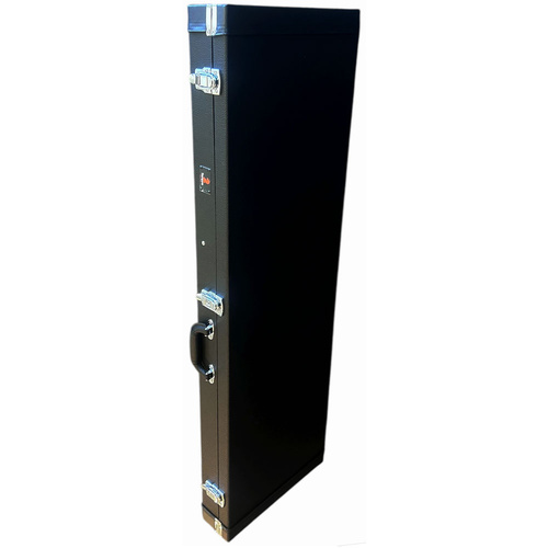 Torque Wooden Rectangular Electric Bass Guitar Case in Black Finish