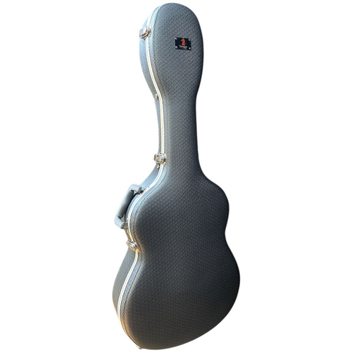 Torque Deluxe Shaped ABS Classical Guitar Case in Light Grey Finish