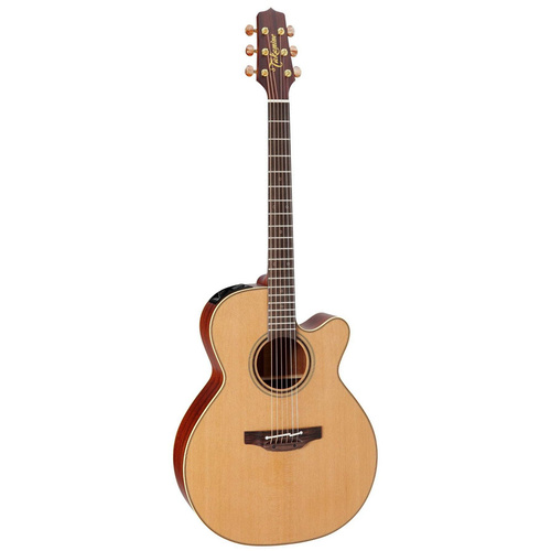 Takamine Custom Pro Series 3 NEX AC/EL Guitar with Cutaway in Natural Satin Finish