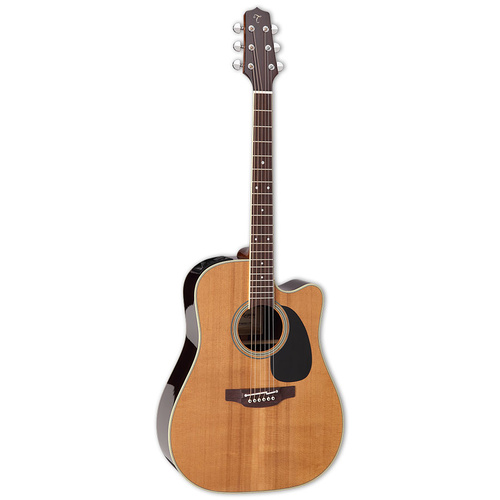 Takamine Thermal Top Series Dreadnought AC/EL Guitar with Cutaway in Natural Gloss Finish