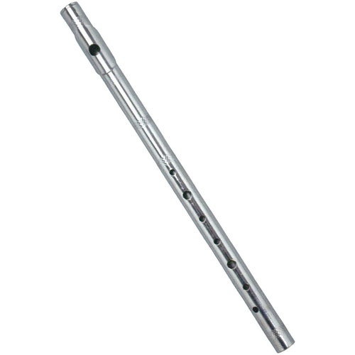 Maxtone 7-Hole Stainless Steel Flute in Nickel Plated Finish (Key of C) 