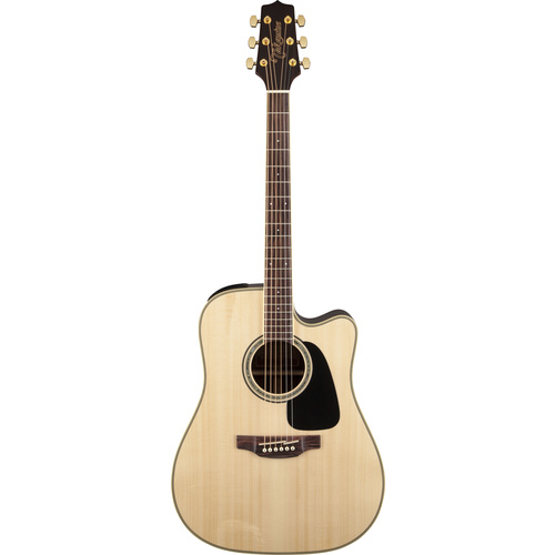 Takamine G50 Series Dreadnought AC/EL Guitar with Cutaway in Natural Gloss Finish 