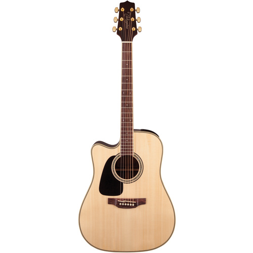 Takamine G50 Series Left Handed Dreadnought AC/EL Guitar with Cutaway in Natural Gloss Finish 