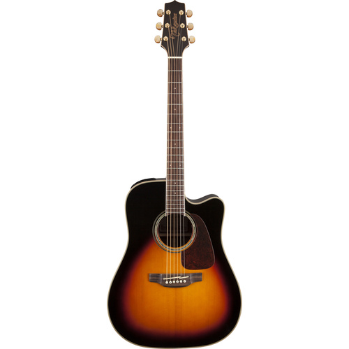 Takamine G70 Series Dreadnought AC/EL Guitar with Cutaway in Brown Sunburst Gloss Finish