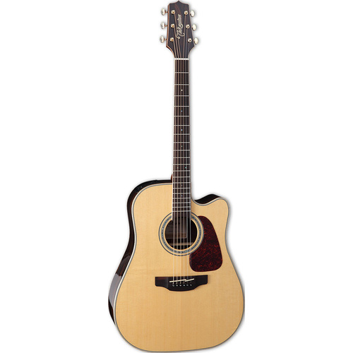 Takamine G90 Series Ziricote Dreadnought AC/EL Guitar with Cutaway in Natural Gloss Finish 