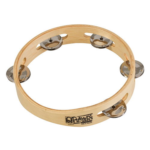 Toca Players Series 7-1/2" Wooden Tambourine with Single Row Of Jingles
