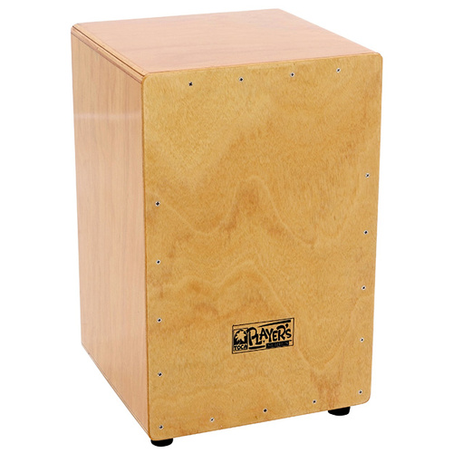 Toca Players Series Wooden Cajon in Natural Gloss with Internal Wire Snares