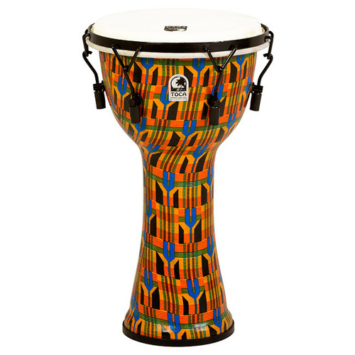 Toca Freestyle 2 Series Mech Tuned Djembe 10" in Kente Cloth 
