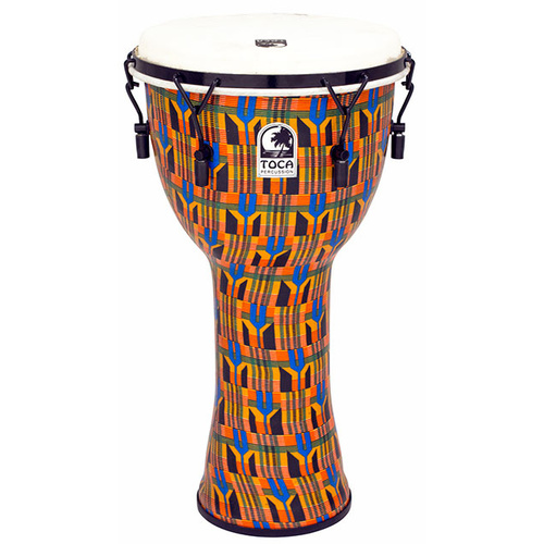 Toca Freestyle 2 Series Mech Tuned Djembe 12" in Kente Cloth 