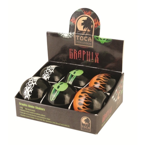 Toca Globe Shakers Pk-6 Asst Designs in POS Counter Display