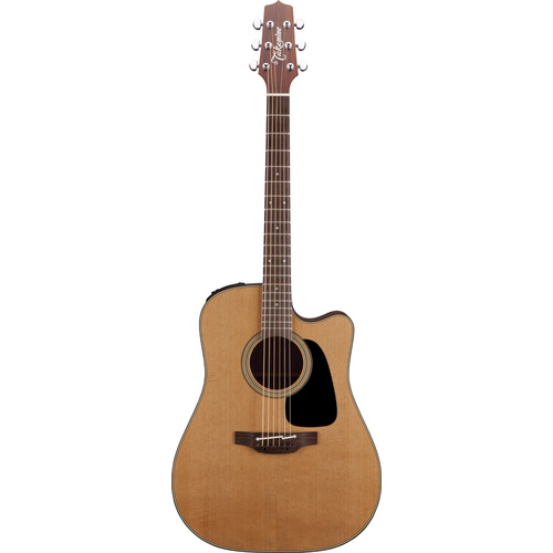 Takamine Pro Series 1 Dreadnought AC/EL Guitar with Cutaway Natural Gloss Top with Satin Back & Sides