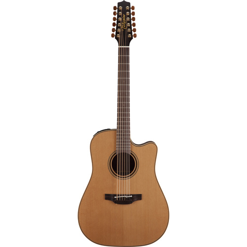 Takamine Pro Series 3 Dreadnought 12 String AC/EL Guitar with Cutaway in Natural Satin Finish