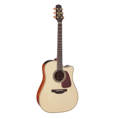 Takamine Pro Series 4 Dreadnought AC/EL Guitar with Cutaway in Natural Gloss Finish