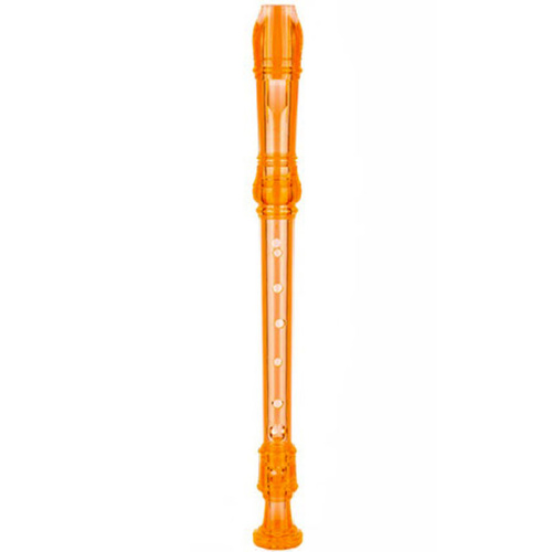 Maxtone TR57TB Soprano Descant Recorder with Baroque System in Orange