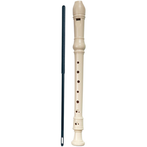 Maxtone TR63B Soprano Descant Recorder with Baroque System in Ivory