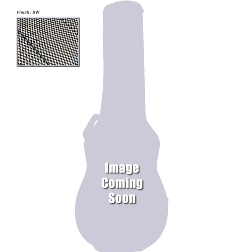 Torque ABS Acoustic Guitar Case in Black/White Finish
