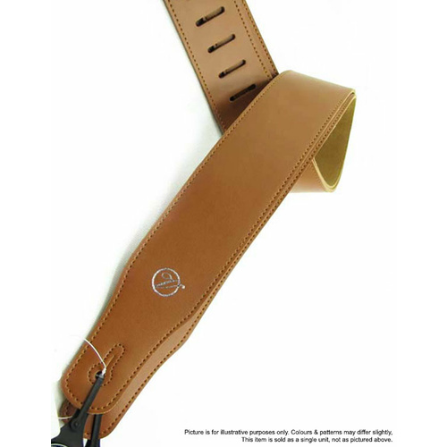 Vorson Light Brown Leather Guitar Strap