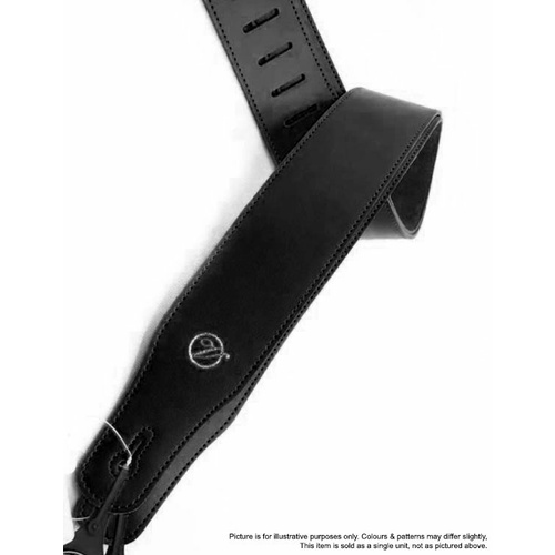 Vorson Black Leather Guitar Strap