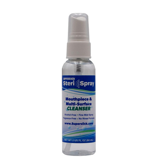 Superslick Steri-Spray Mouthpiece & Multi Surface Cleanser with Fine Mist Sprayer - 60ml